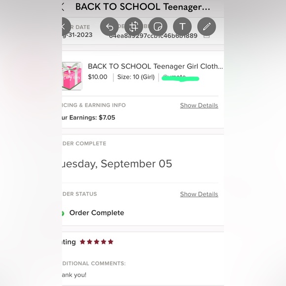 BACK TO SCHOOL Girl clothes Mystery Box Size 5 years and up just $10 - Picture 3 of 3